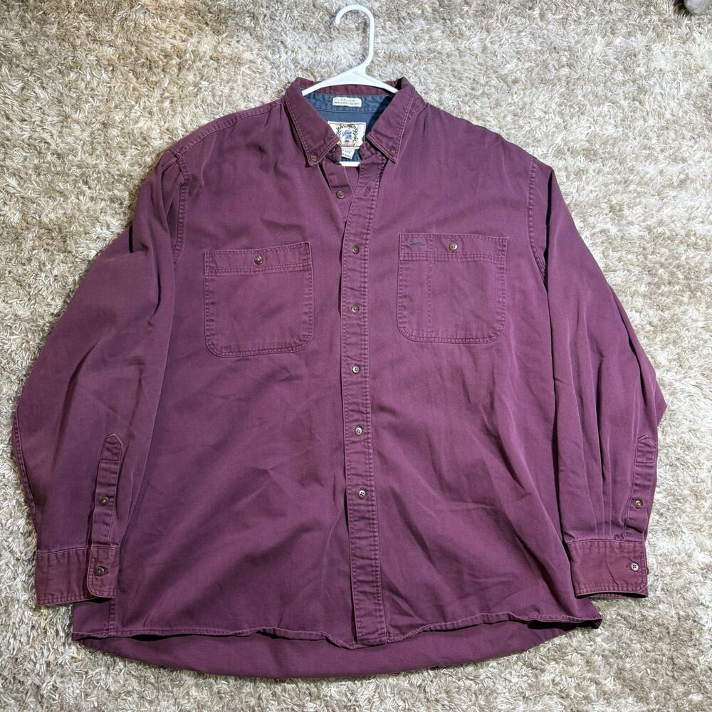 Sears Roebucks Vintage Utility Work Shirt 90 Heritage Workwear Heavy Cotton XL